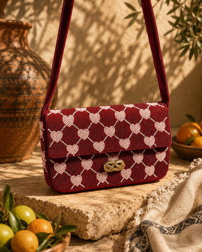 Hearts and Love shoulder bag
