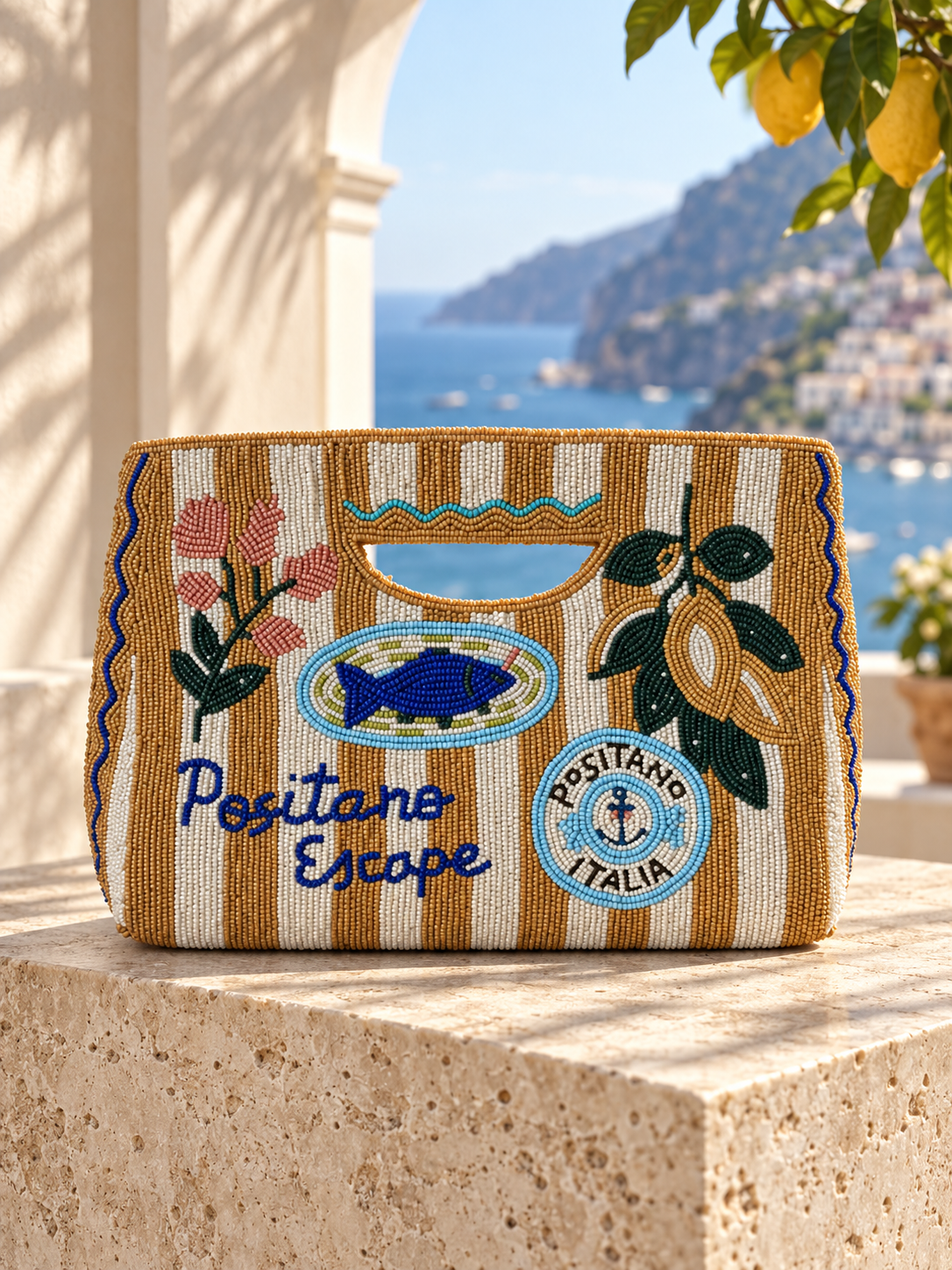 The Positano Escape Clutch - alternate view