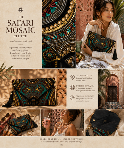 Safari Clutch - editorial styling